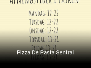 Pizza De Pasta Sentral