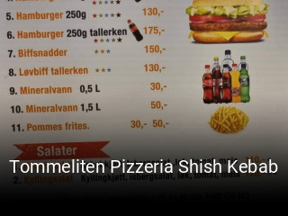 Tommeliten Pizzeria Shish Kebab